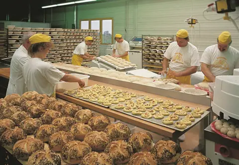 Großbäckerei von innen