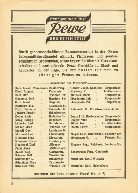 Inserat 1949