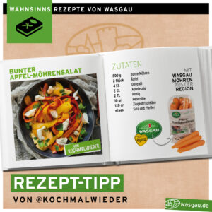 RezeptIdee von WASGAU mit Christian von kochmalwieder. Gesunder und knackiger Salat mit frischen regionalen Zutaten der Saison. 