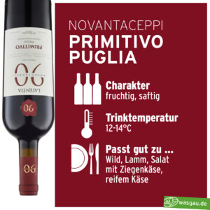 Ein echter Allrounder ist dieser Primitivo - unser Wein des Monats aus dem WASGAU Weinkeller