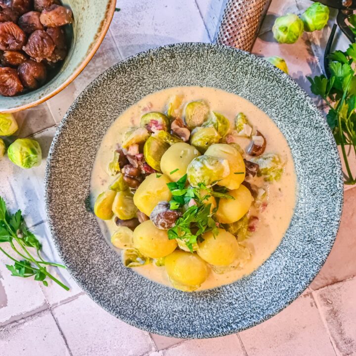 Gnocchi mit Maronen und Rosenkohl - so lecker schmeckt der Herbst